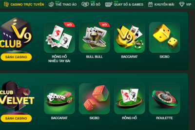 V9bet casino – Dịch vụ cá cược trực tuyến hot nhất hiện nay